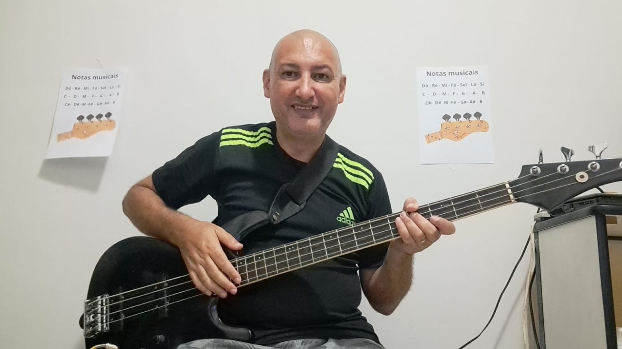 Tocando contrabaixo do zero aula  20, tétrade maior com a 7º maior