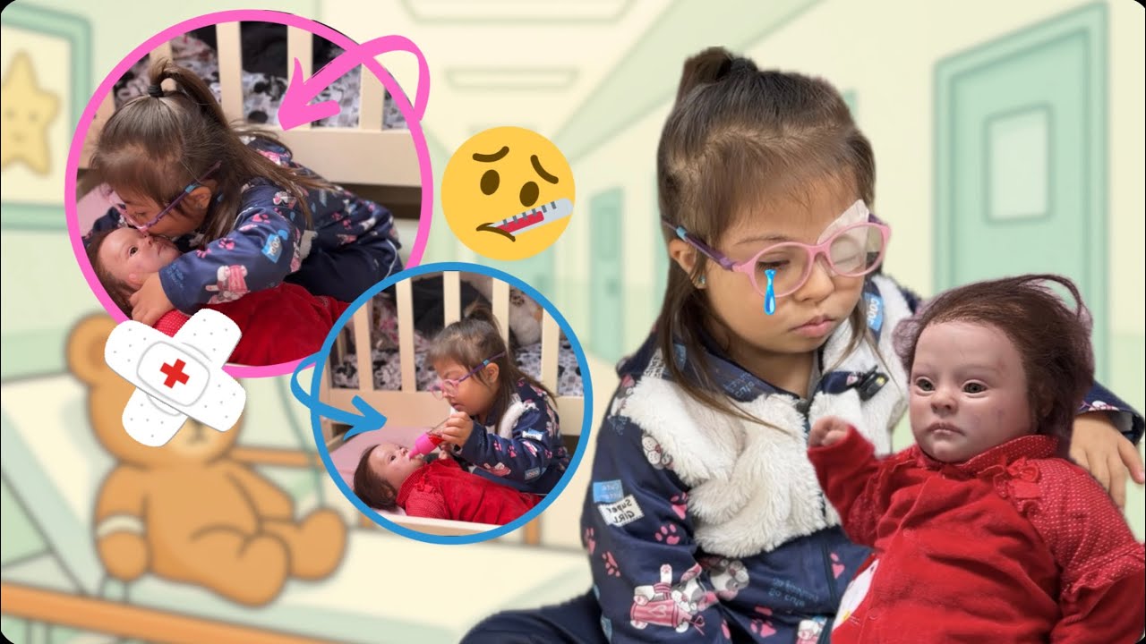 A bebê da Vitória ficou dodói e precisou ir ao medico 😭