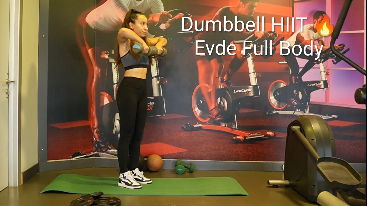 Dumbbell HIIT Tabata🔥 Evde Full Body