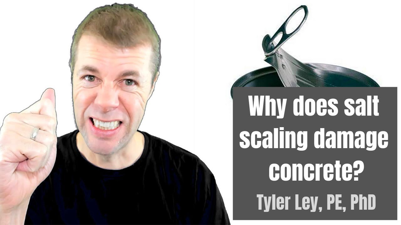 Why does salt scaling damage concrete?