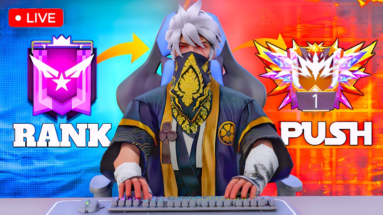 🔴[Live Free Fire Max New Br Rank Season Push Live 🙏 | Garena Free Fire 🔥🔥