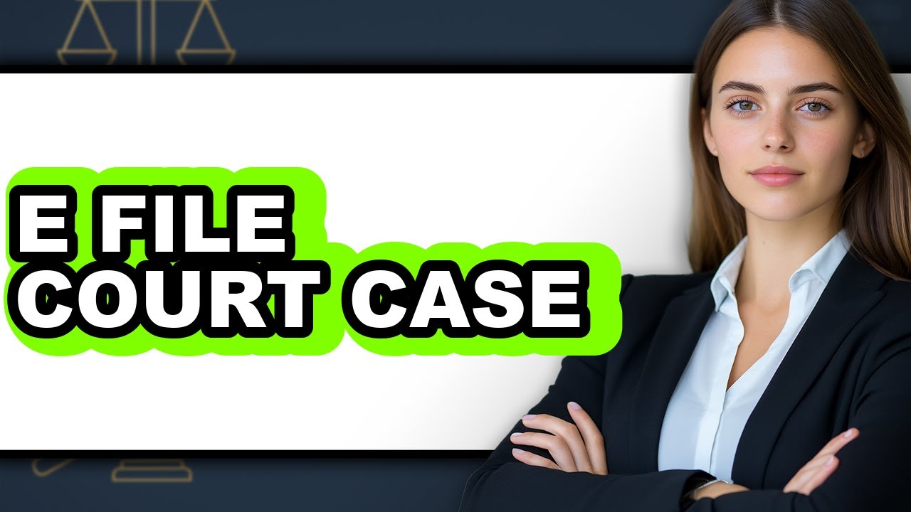 How to E File a Court Case - Step by Step