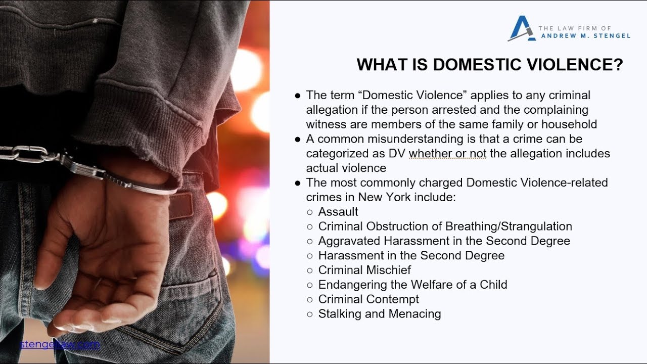 Domestic Violence Crimes Overview in New York / DV Lawyer NYC