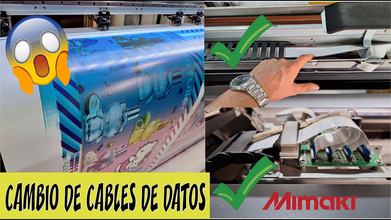 ¿Cómo cambiar cables de datos a JV33/CJV30 MIMAKI?