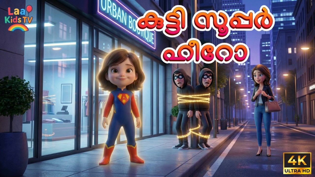 Super Hero Ally | Kutti Super Hero Song Malayalam | Kids Cartoon Song | 3D Animation | Laa Kids T V