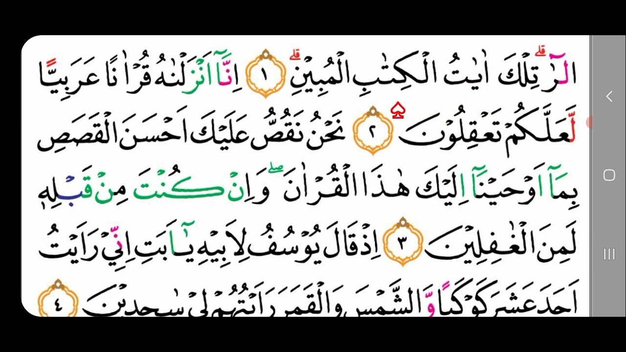 Ayat 1 - 4 Surat Yusuf  Belajar Ngaji Fashohah Tartil Amati & ikuti