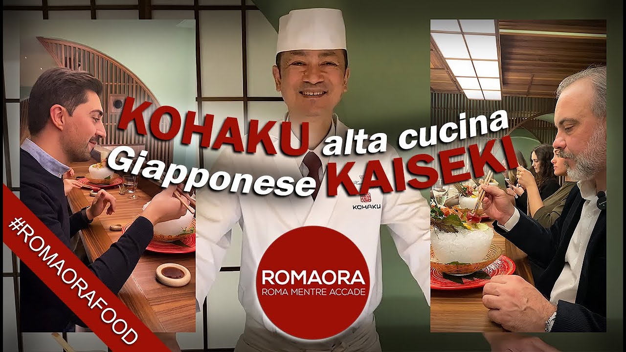 Arriva KOHAKU la vera Alta Cucina KAISEKI GIAPPONESE a Roma