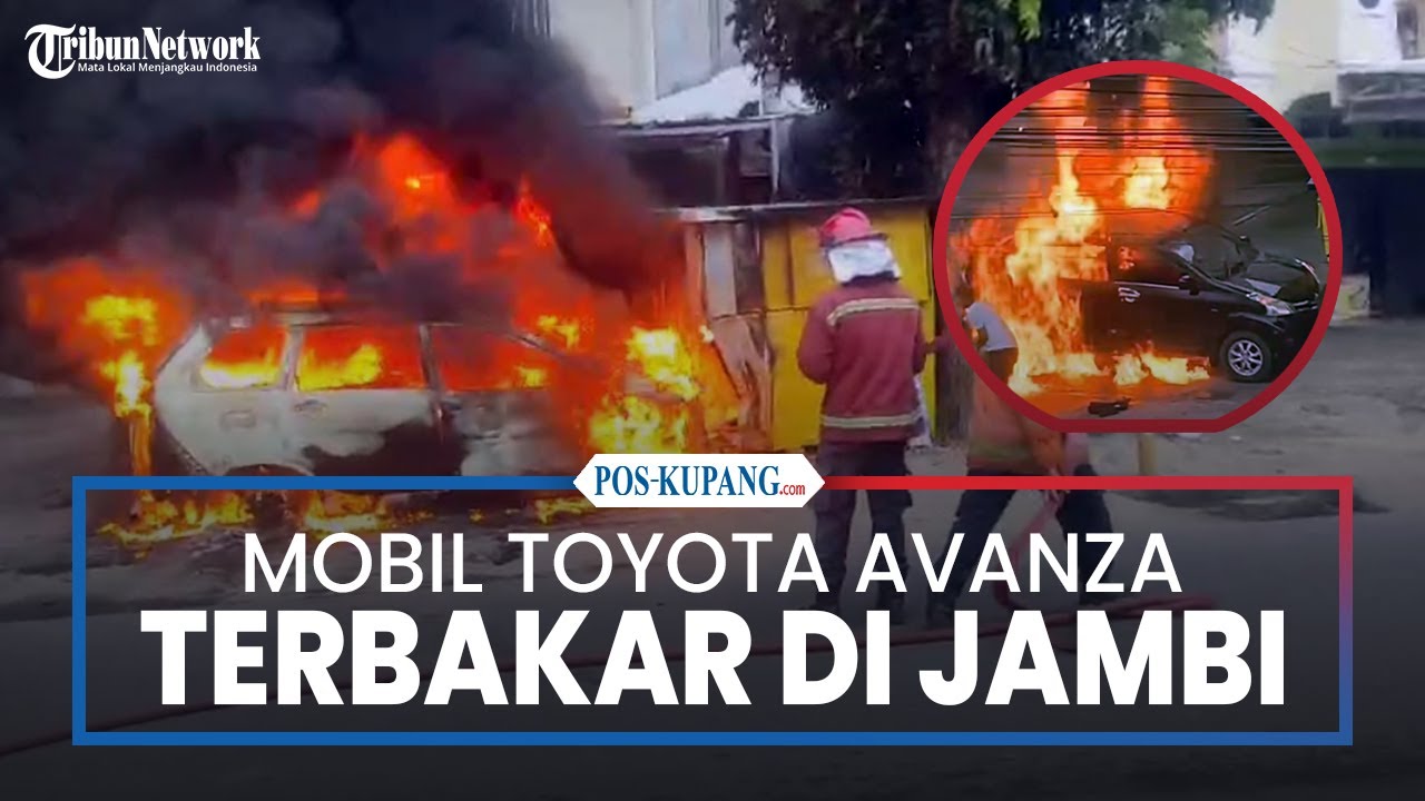 Mobil Toyota Avanza Bawa 12 Galon BBM Terbakar di Handil Jaya Kota Jambi