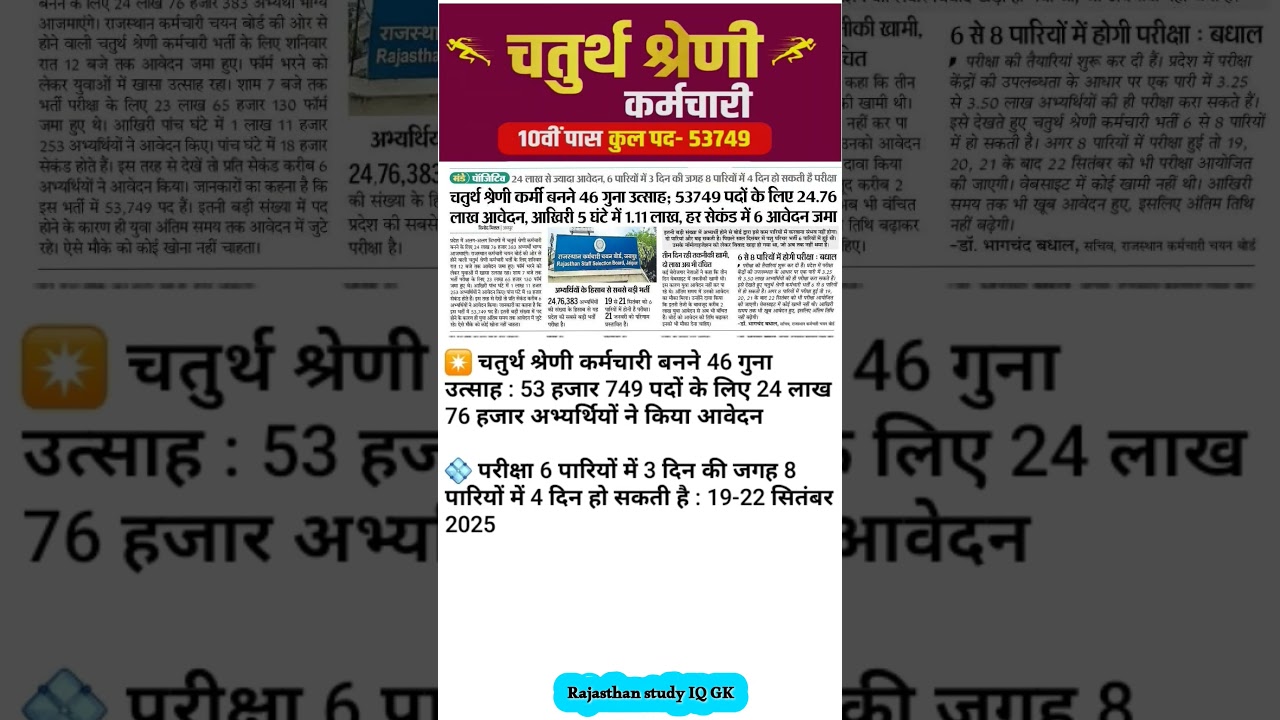 4th grade vacancy total form | चतुर्थ श्रेणी कर्मचारी 2025 #चतुर्थ_श्रेणी_कर्मचारी #rajsthangk