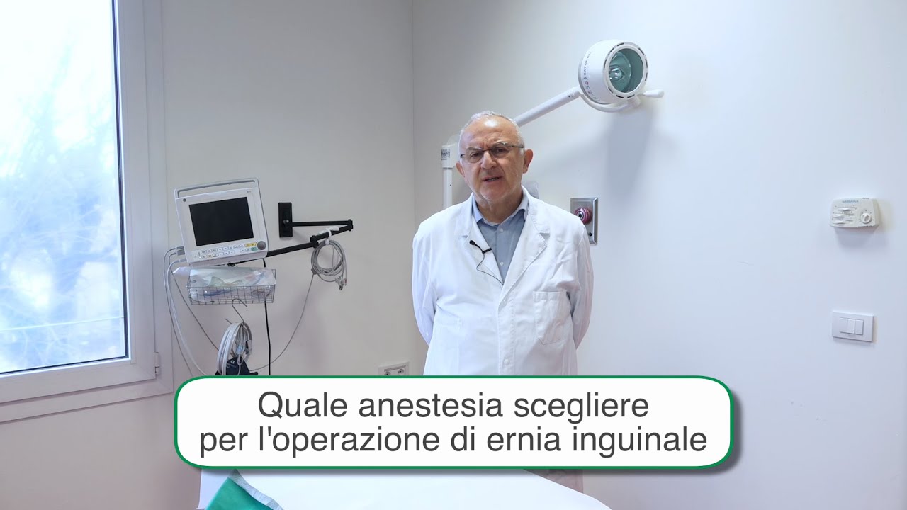 Ernia inguinale, quale anestesia scegliere per l'intervento chirurgico