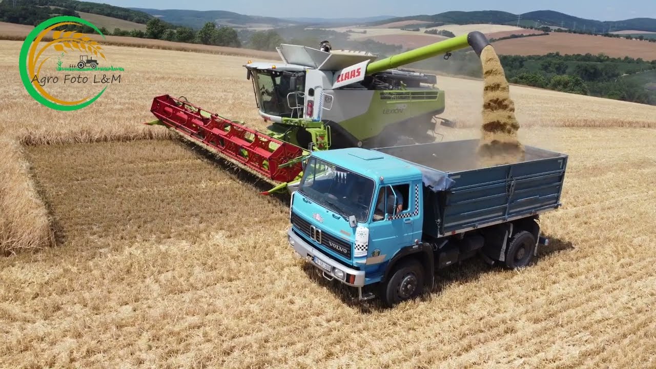 4x Claas Lexion || 2x New Holland / Liaz/ Deutz Fahr || Žatva Jačmeň 2022 || PD Vrbové