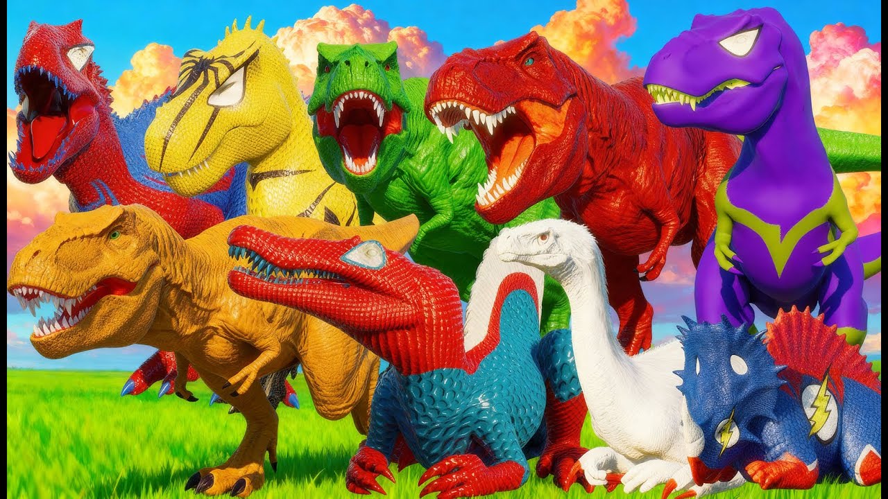 Tyrannosaurus Rex ARENA BATTLE – The ULTIMATE Dinosaur Fight in Jurassic World Evolution 3