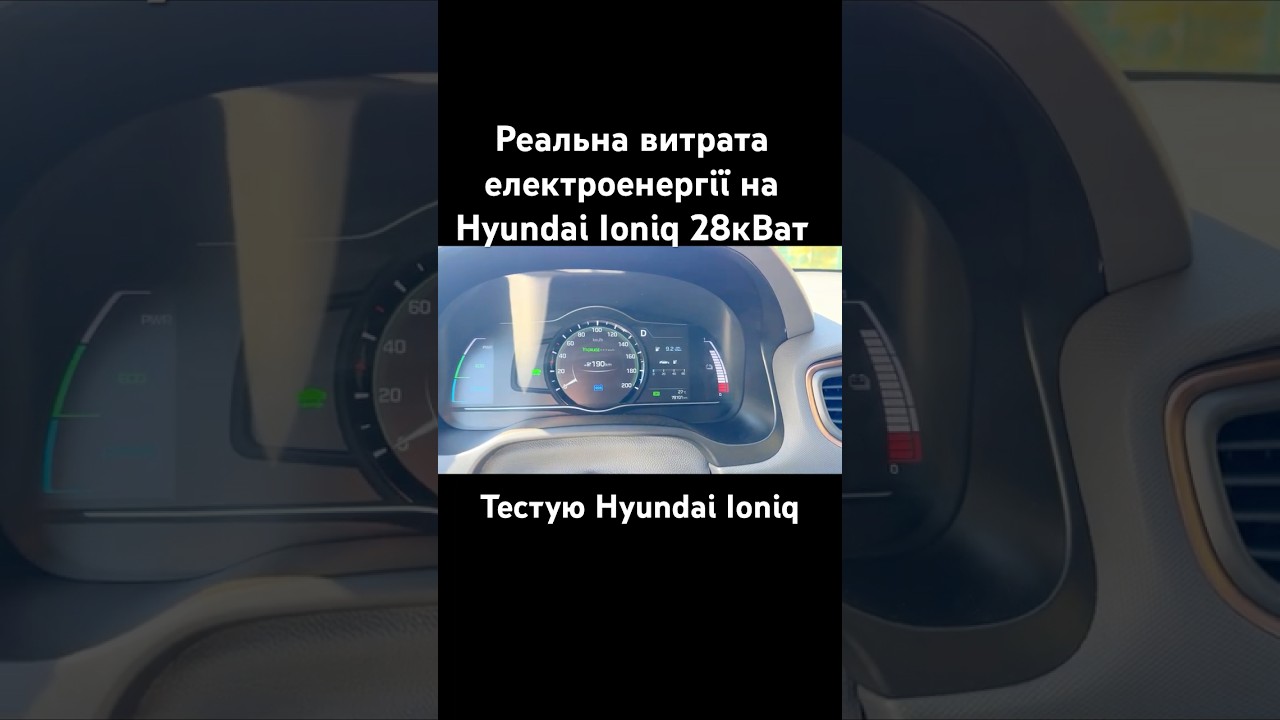 Скільки реально споживає Hyundai Ioniq Electric?