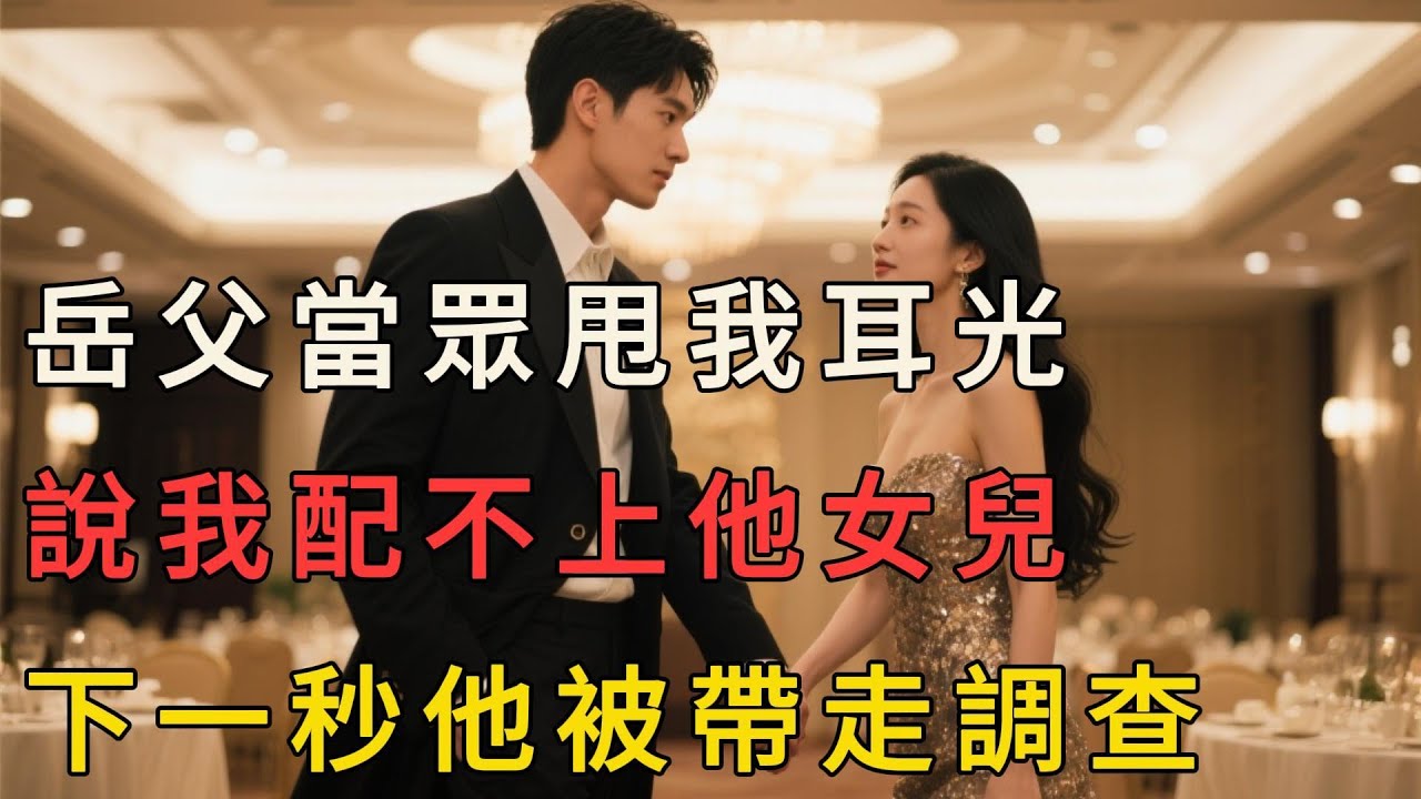 【完結】岳父當眾甩我耳光，說我配不上他女兒; 下一秒他被帶走調查！！！