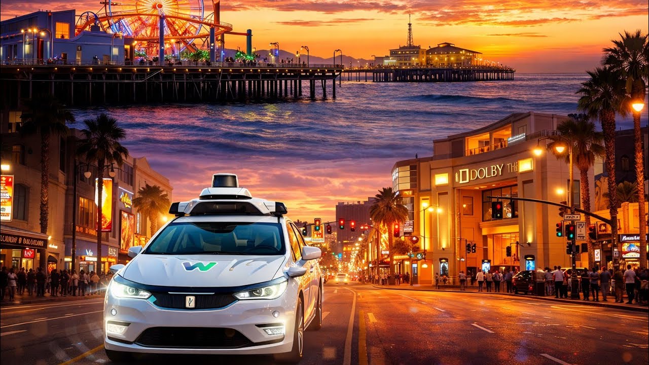 USA 2 | ÖNVEZETŐ TAXI | HOLLYWOODI HÍRESSÉGEK SÉTÁNYA | SANTA MONICA #hollywood #waymo #santamonica