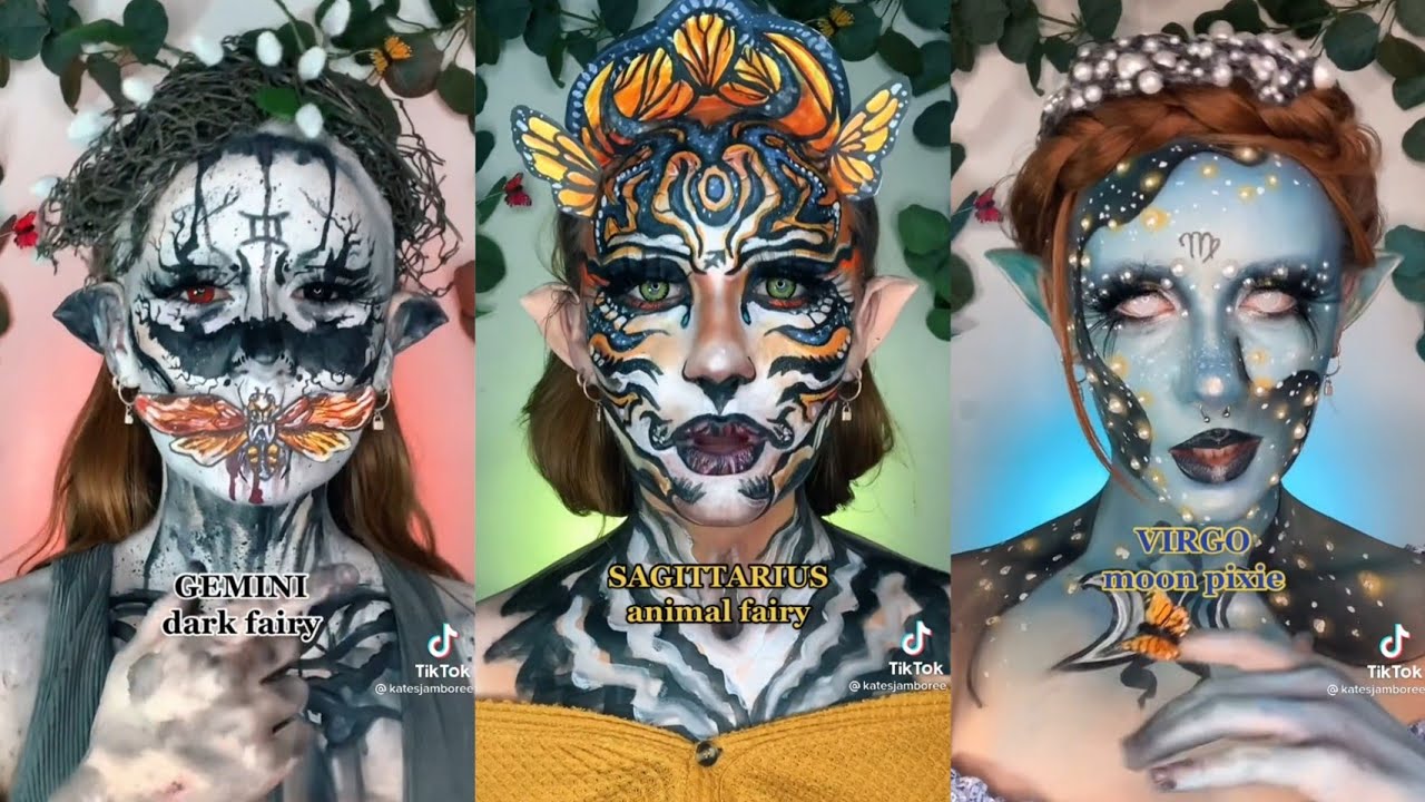 ZODIAC MAKEUPS by KATE ALMAN on TikTok Compilation ✨