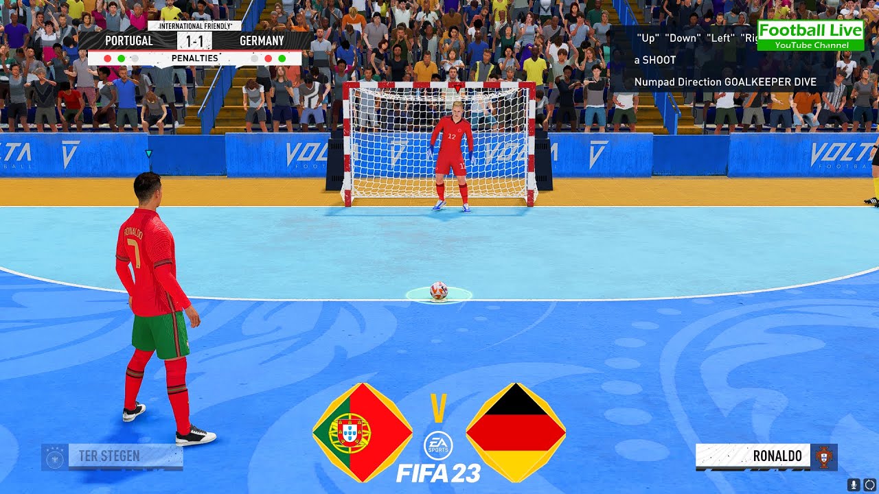 FIFA 23 | Portugal vs. Germany | Penalty Shootout Futsal | Ronaldo vs Germany - Gameplay PC