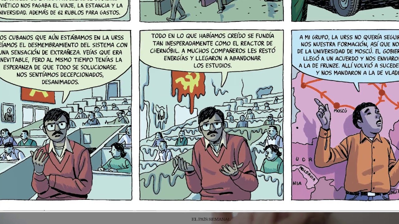 Cómic de Paco Roca: Los cubanos que estudiaron en la URSS