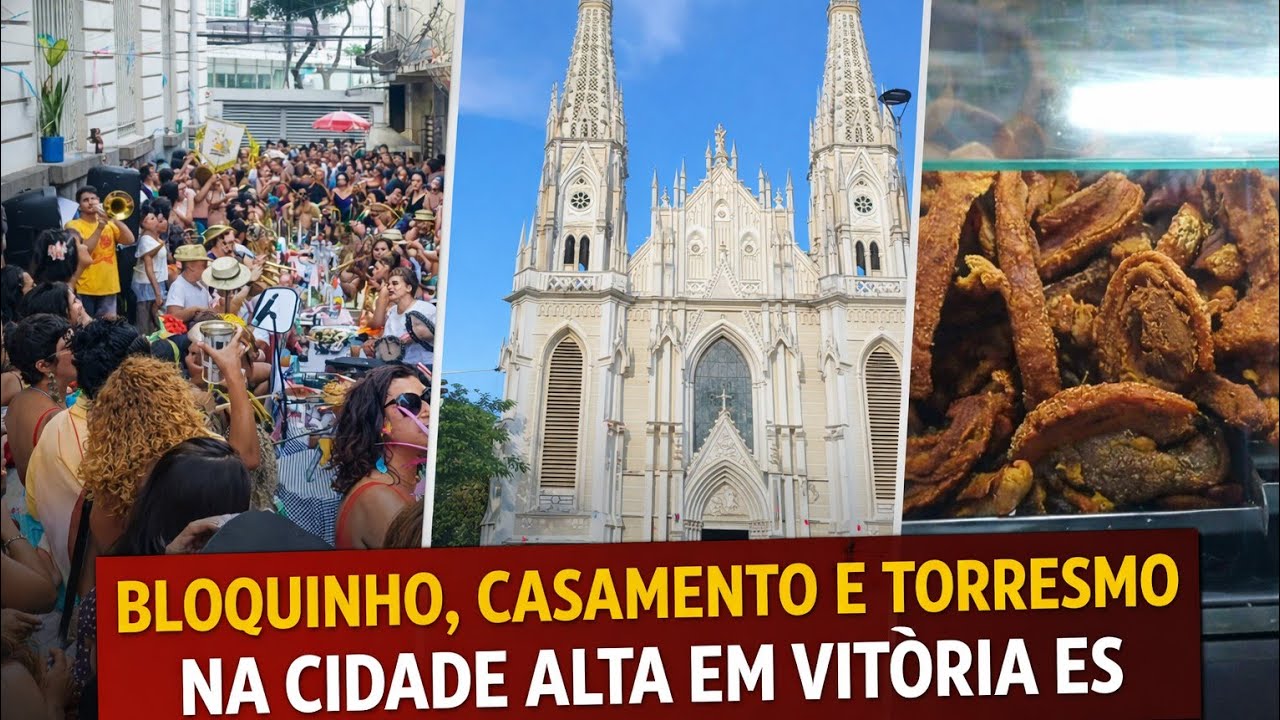 Exposição, casamento, bloquinho e torresmo em Vitória ES