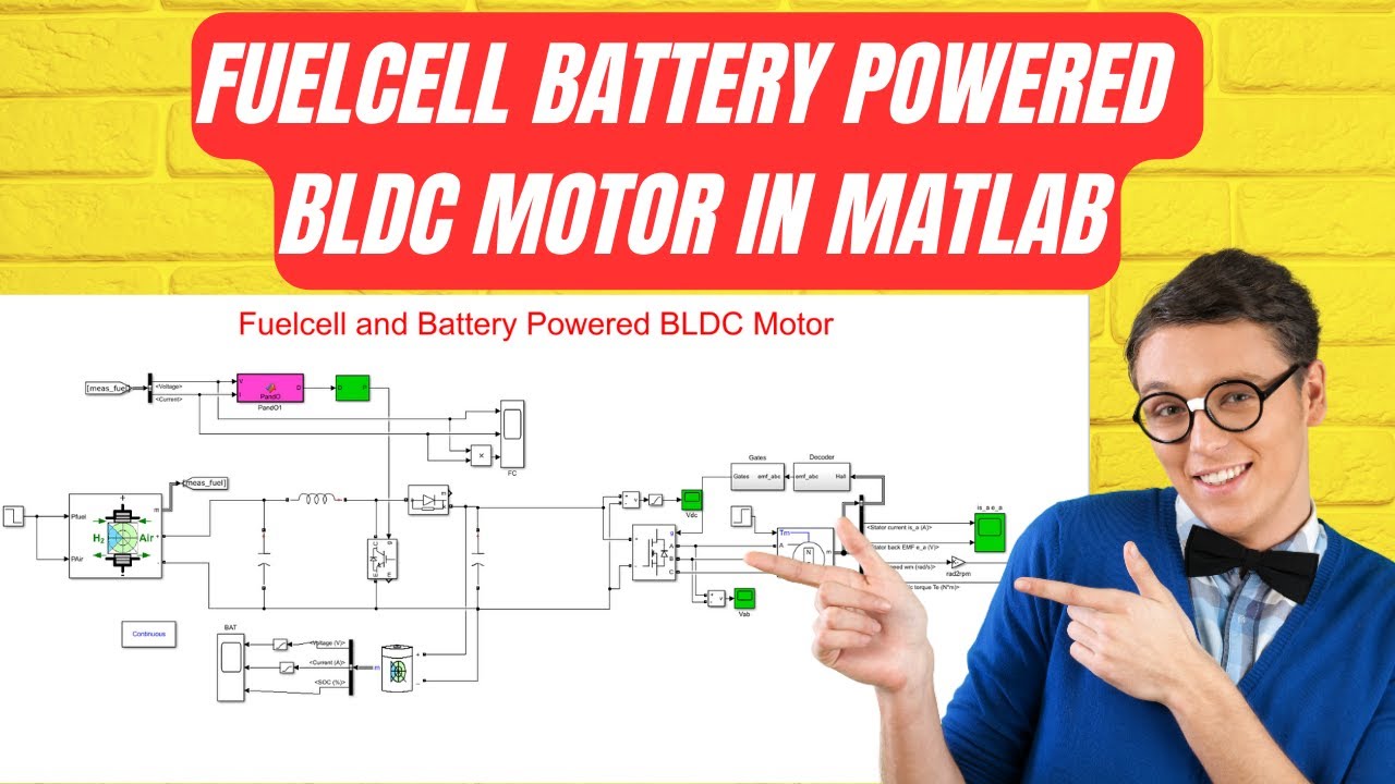 Fuelcell Battery powered BLDC motor | Fuel cell battery system | Fuel cell Battery | BLDC motor |