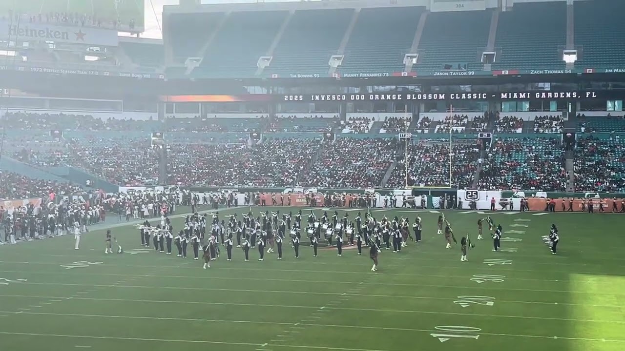 Howard University Marching Band Halftime Show Vs Famu 2025 Orange Blossom Classic