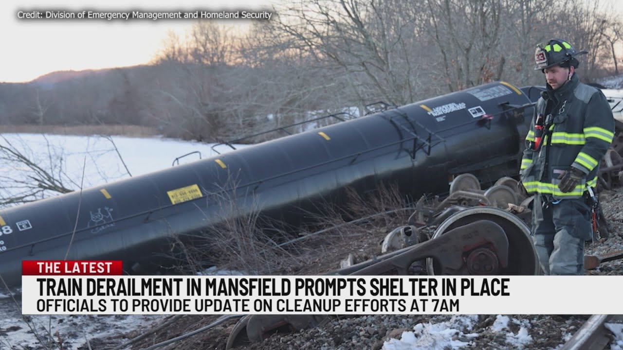 Shelter in place order remains in effect after Mansfield train derailment