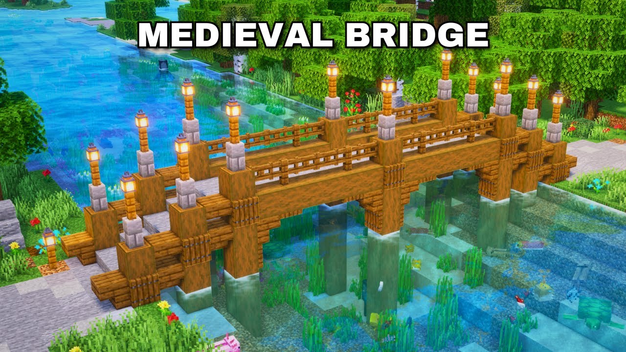 Minecraft: ULTIMATE Medieval Bridge Tutorial (как построить 1.21)