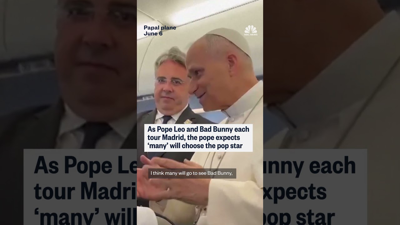 Pope Leo acknowledges Bad Bunny competition for Spain visit