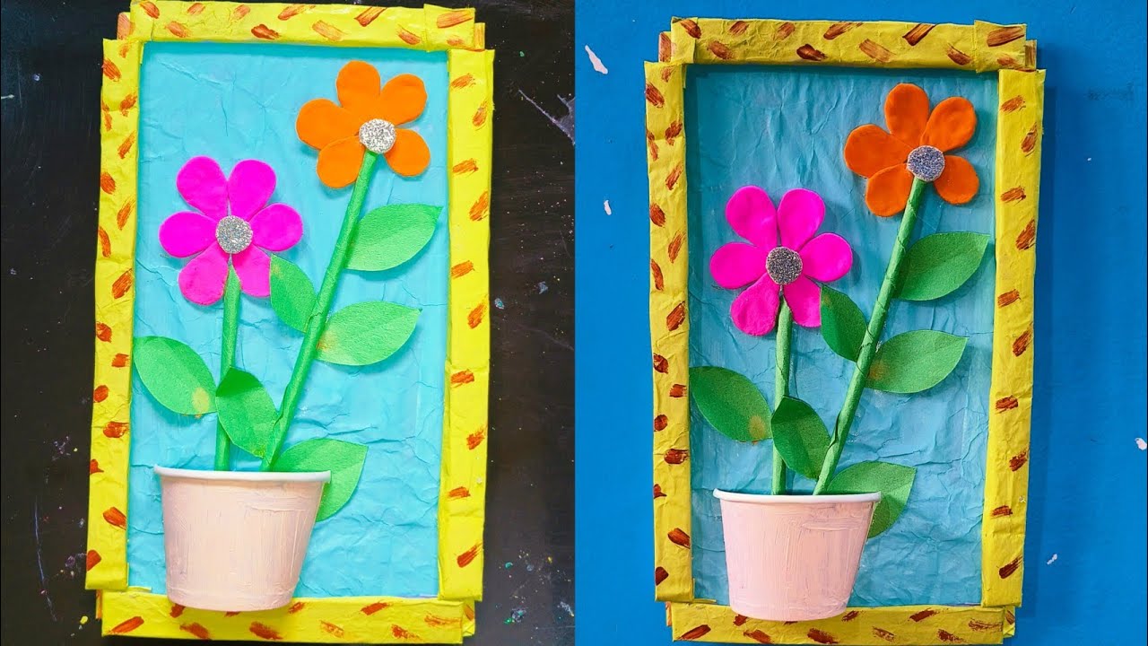Wall decor craft ideas with cardboard 