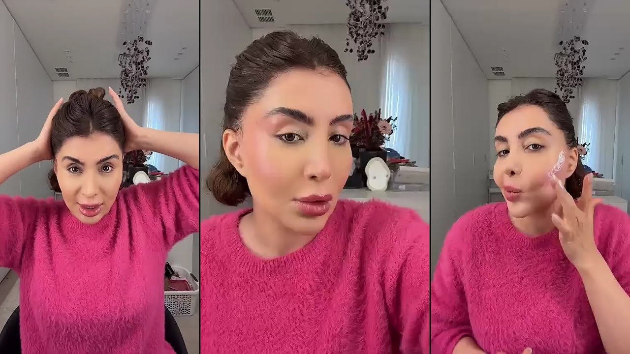 شيماء علي ميك اب تتوريال ناعم للزواره ومحتاره تطلع بناتها من المدرسه المختلطه !!