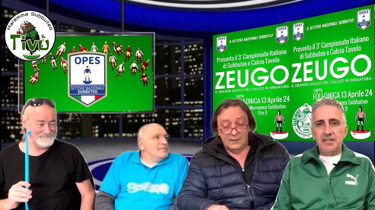 ZEUGO 2024 Estrazione Gironi Torneo Maremma Subbuteo