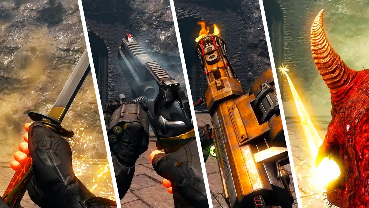 Shadow Warrior - All Weapons Showcase Reload, Idle Animations & Sounds