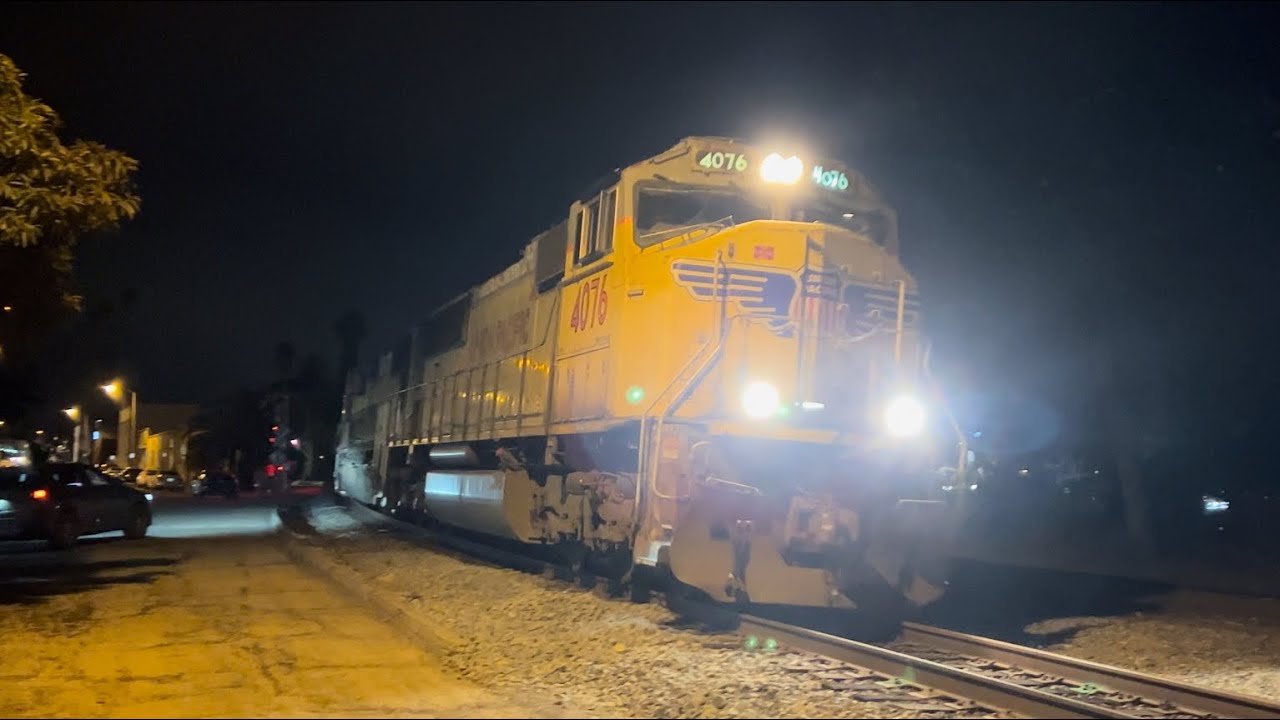 Chasing Union Pacific 4076 Work Train wying at Montalvo and flying up the Coast 1-4-25