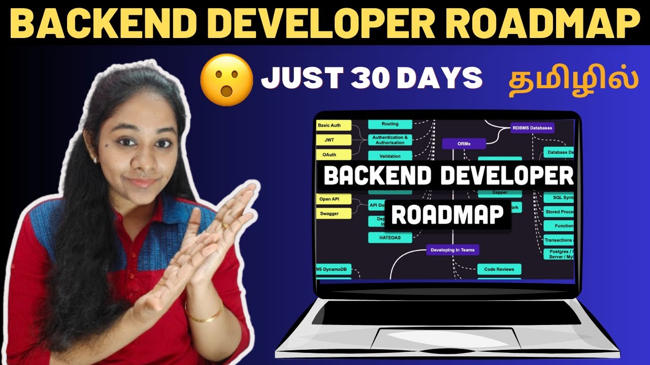 How to become💯 a BACKEND DEVELOPER💥🚀 in 30 days in Tamil🧨 | Roadmap👩🏻‍💻 |  IT Jobs for Freshers 🔥
