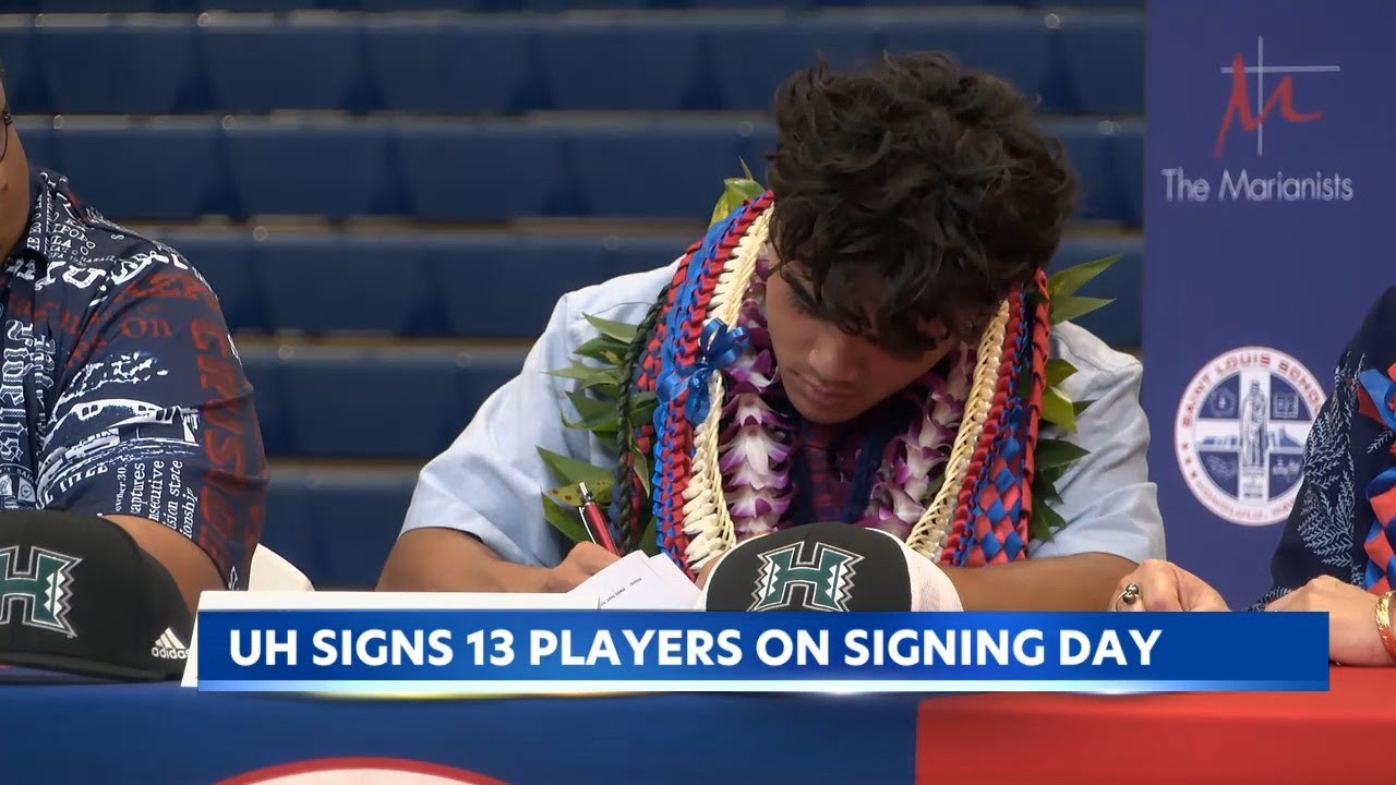 University of Hawaii signs 13 football players for the class of 2025