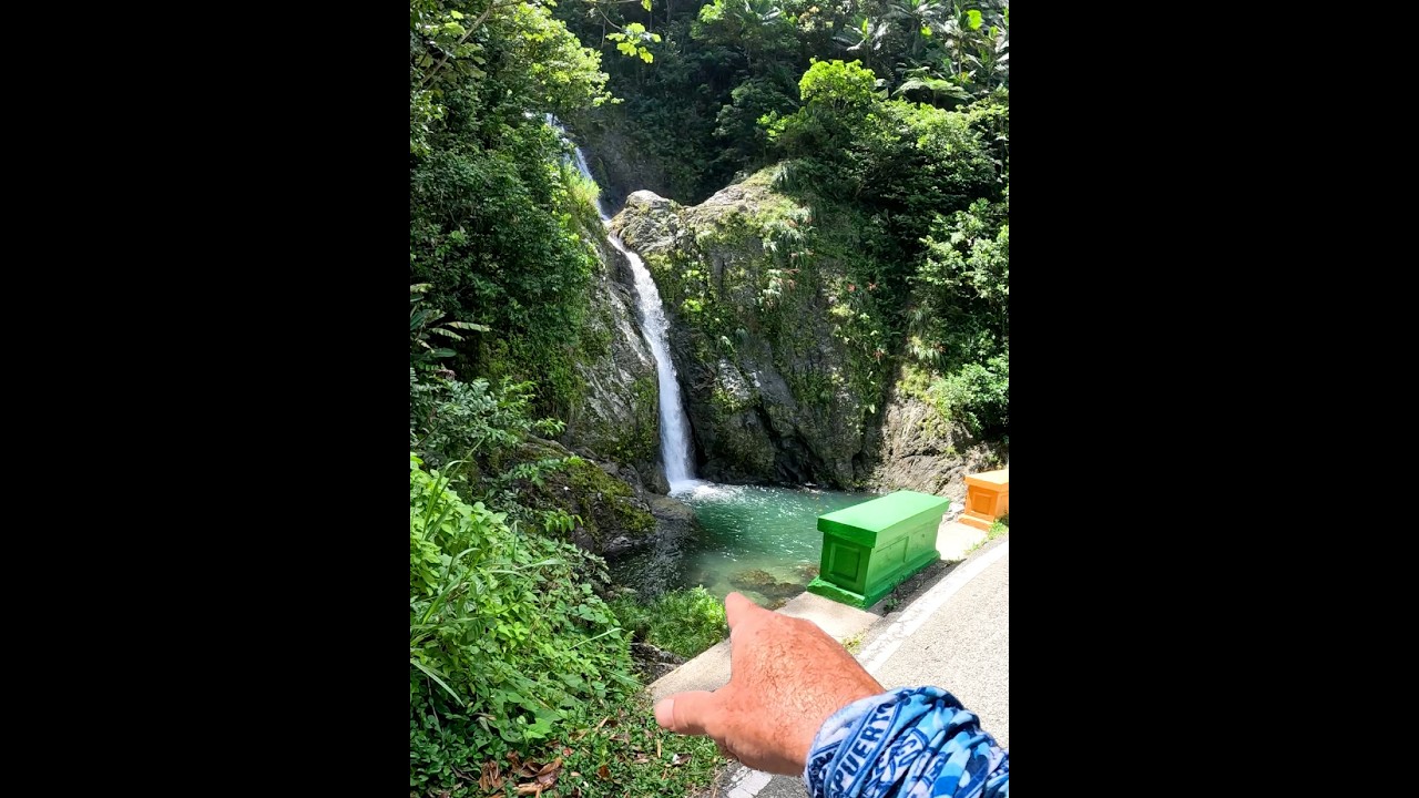 Precioso 💦🛻 y Llegas desde el Carro.. el Salto de Doña Juana.. Cascada.. Charco.. Puente ❤️🇵🇷 Te Par