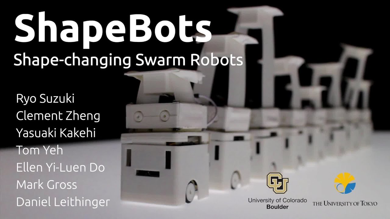 [UIST 2019] ShapeBots: Shape-changing Swarm Robots