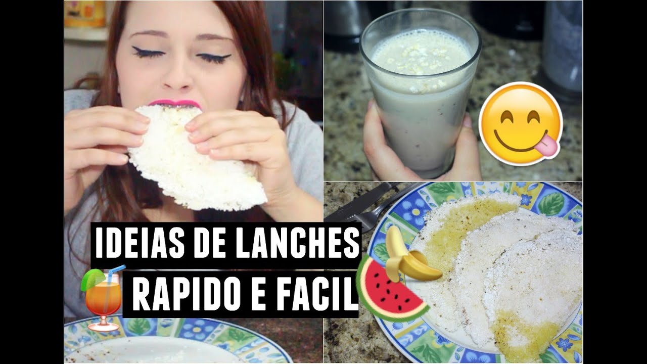 DIY - IDEIAS DE LANCHES SAUDÁVEIS ( Rápido e Fácil  )