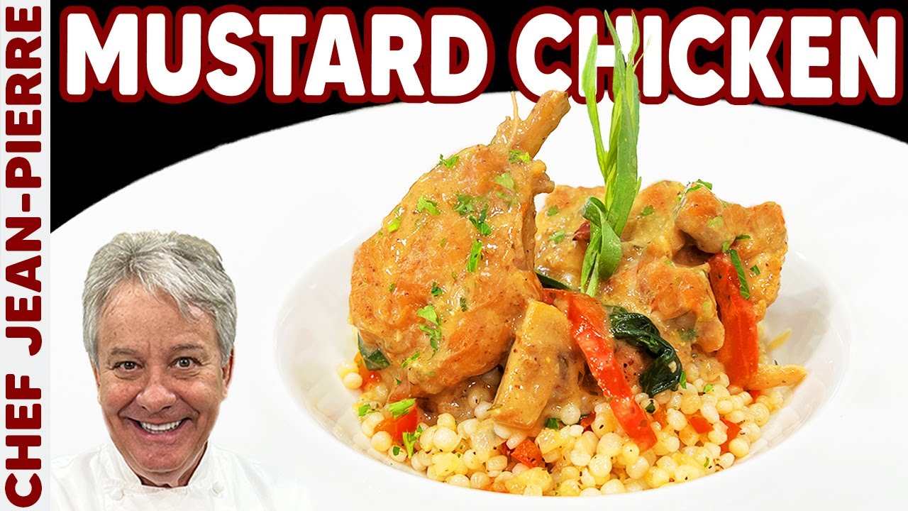 Chicken Braised in a Mustard Sauce is Delicious! | Chef Jean-Pierre