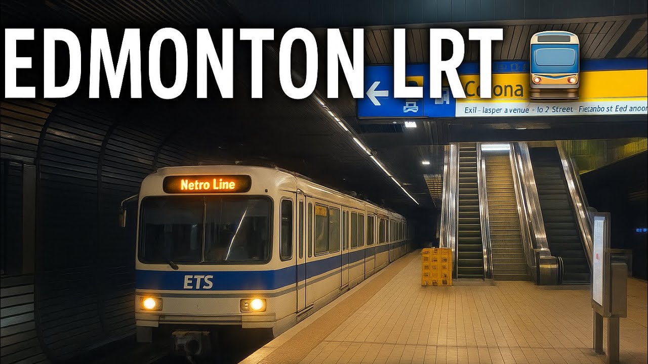 Riding Edmonton’s LRT 🚈 | Metro & Capital Line Clips