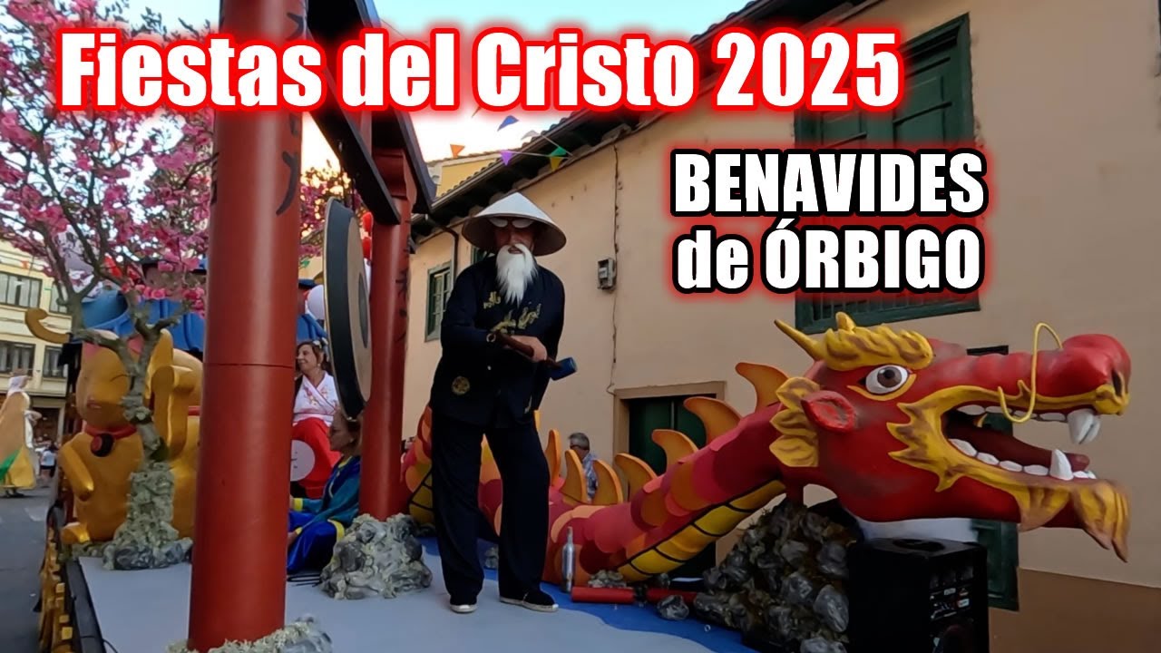 DESFILE de CARROZAS en BENAVIDES de ÓRBIGO - FIESTAS del CRISTO 2025