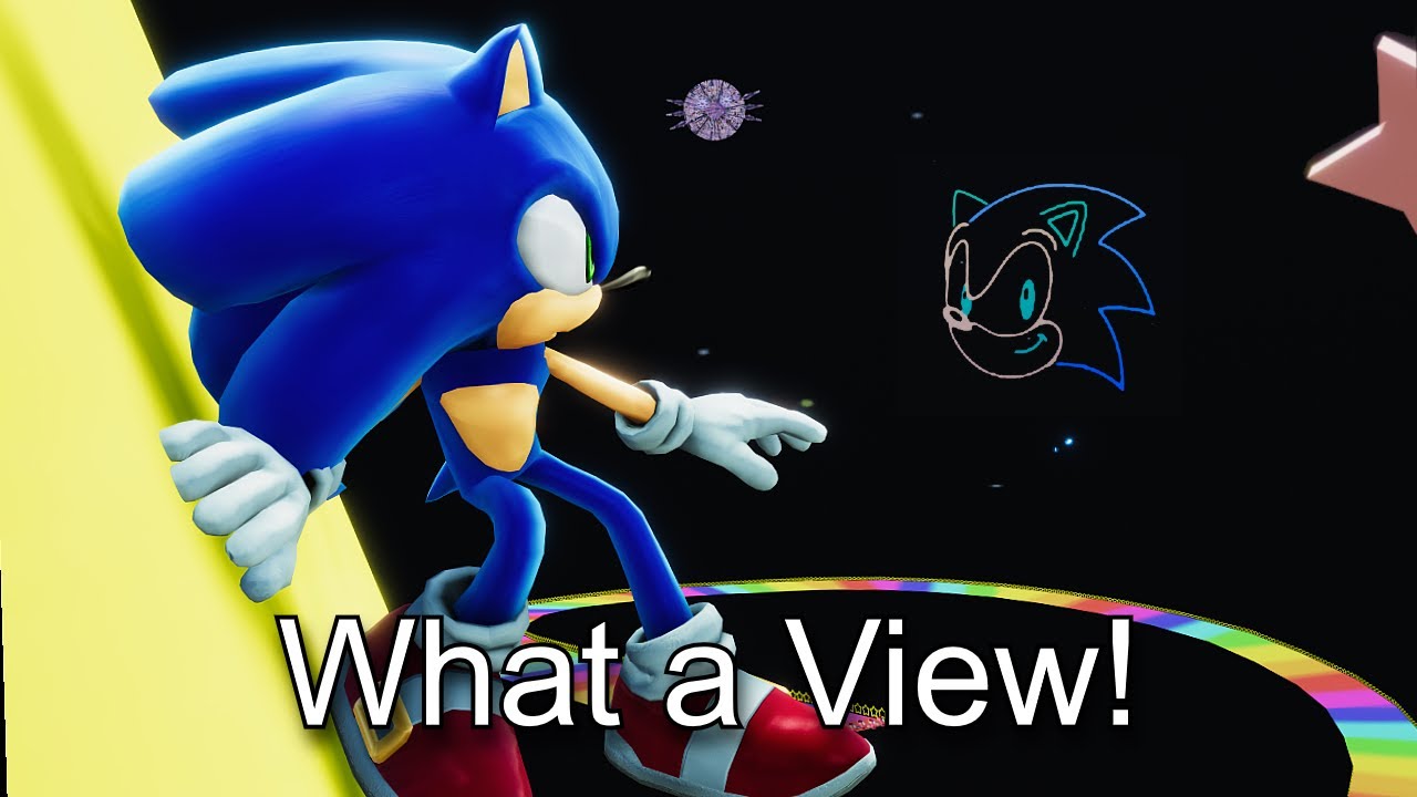 Sonic P-06 X Mario Kart: Rainbow Road!