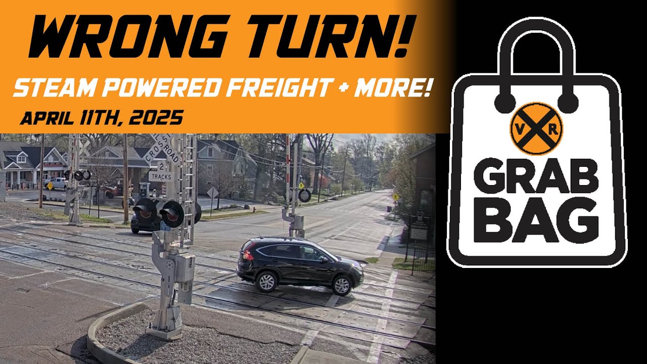 Grab Bag: Car on Tracks, Steam Powered Freight and More! | Weekly Top Trains (April 2025)