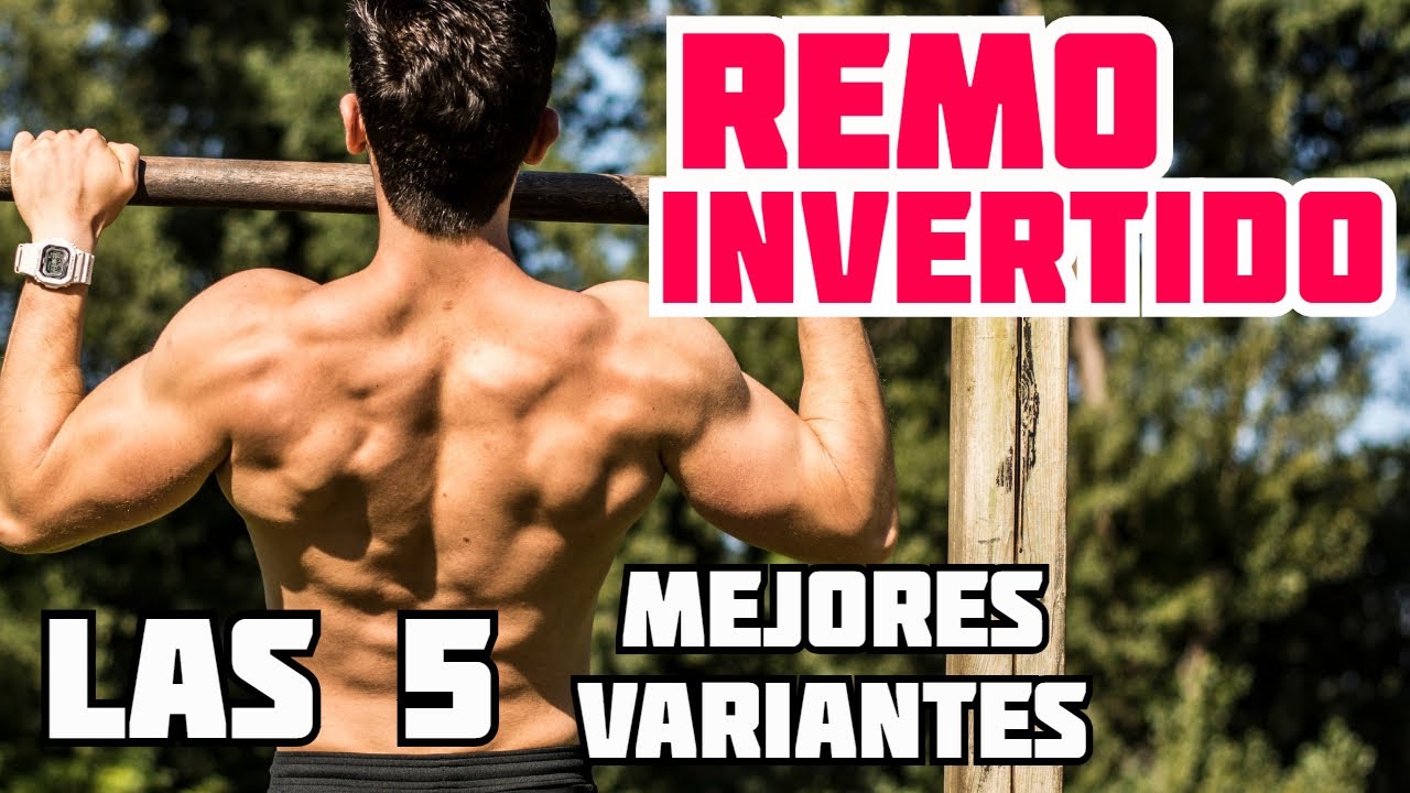 REMO INVERTIDO (Inverted Row) Las Mejores 5 variantes | Ejercicio de ESPALDA sin pesas|💪(1/2)