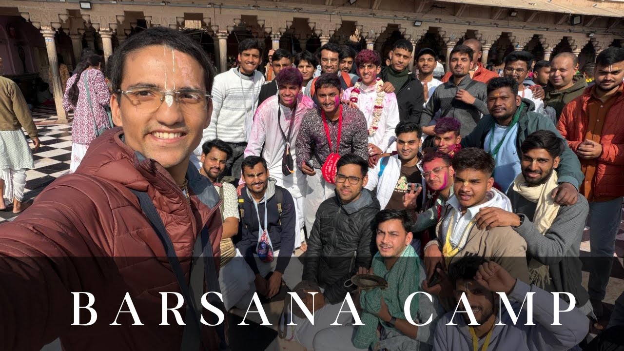🥳 One day Barsana Camp With Krishna Govind Prabhu Ji 👏🏻🤩🤩