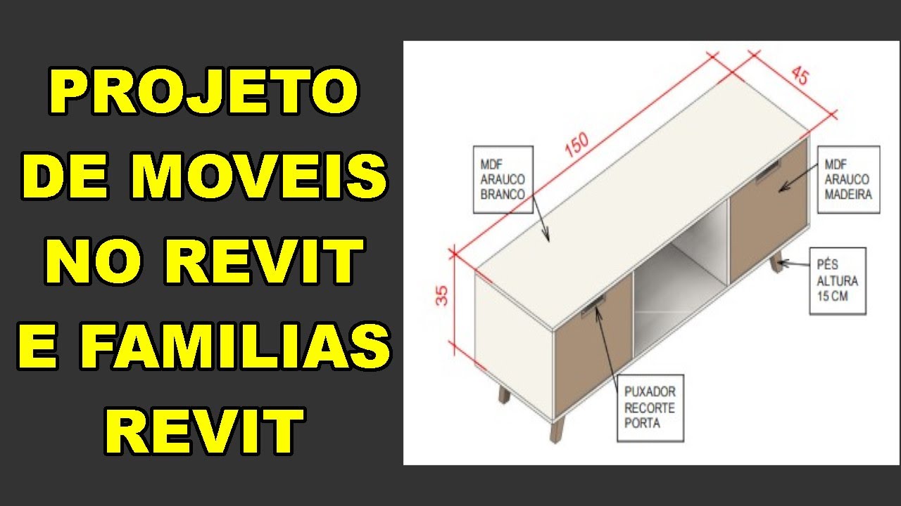 Projeto de moveis no Revit