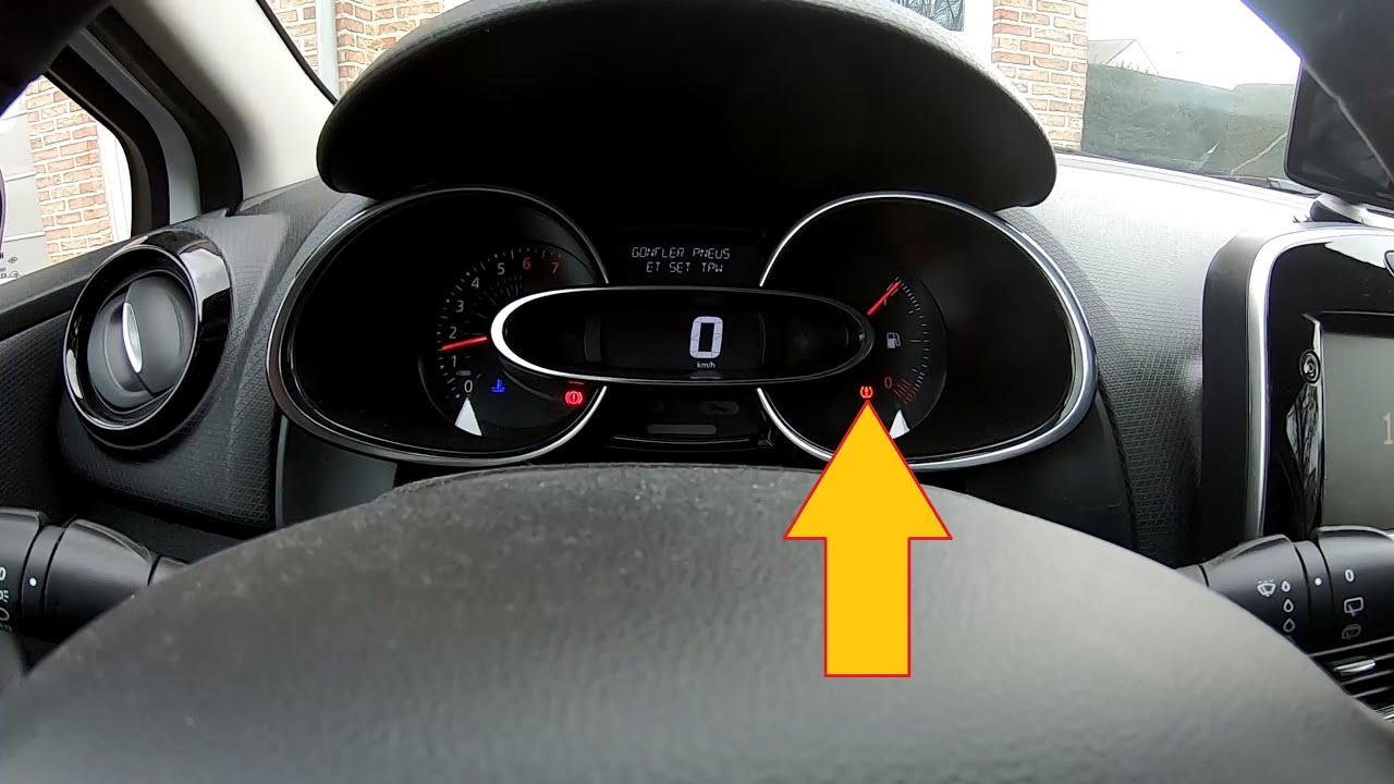 Reset TPW :  Renault Clio 4 (Tyre Pressure indication reset)