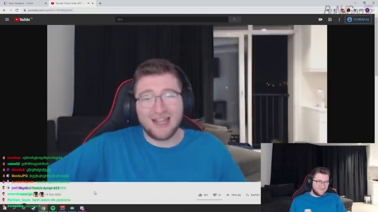 Efe Uyga&ccedil; Komikli Twitch Anlar 31 İzliyor G&Uuml;LME GARANTİLİ   #Twitch