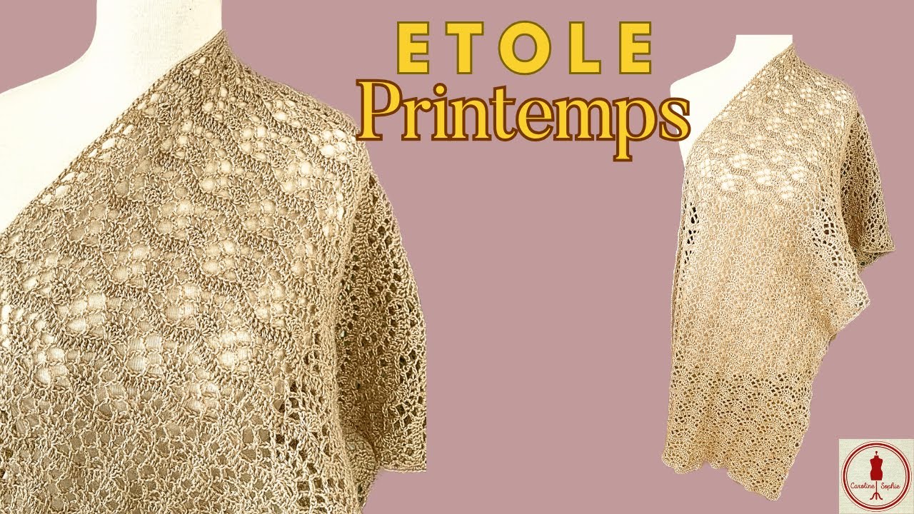 TUTO ETOLE CROCHET PRINTEMPS FACILE