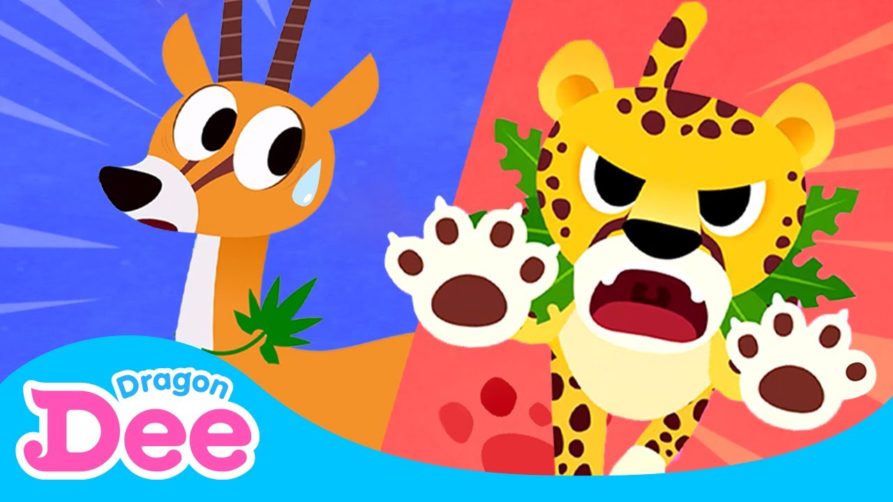 Cheetah, the Fastest 🐆 | Cheetah | Animal Songs 🐾 | Dragon Dee Songs for Children